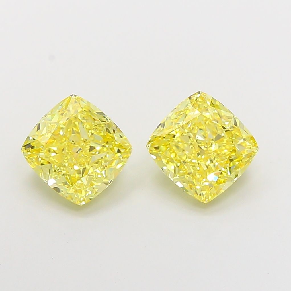 Loose Diamond - CUSHION MODIFIED 3.03ct Fancy Intense Yellow VS1