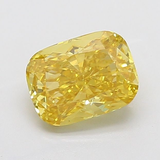Loose Diamond - CUSHION MODIFIED 3.07ct Fancy Vivid Yellow VS1