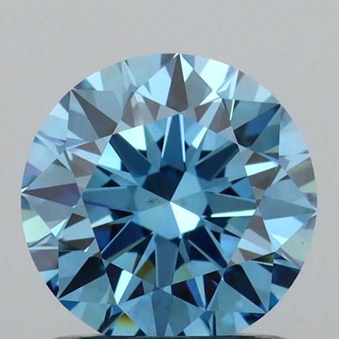 Ideal Loose Diamond - ROUND 1.08ct Fancy Vivid Blue VS1