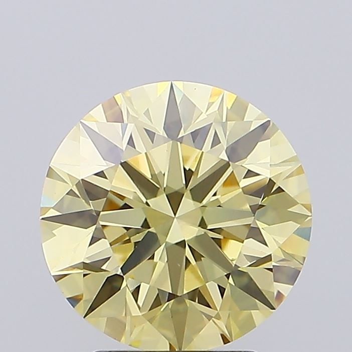Loose Diamond - ROUND 0.9ct Fancy Vivid Yellow VS1