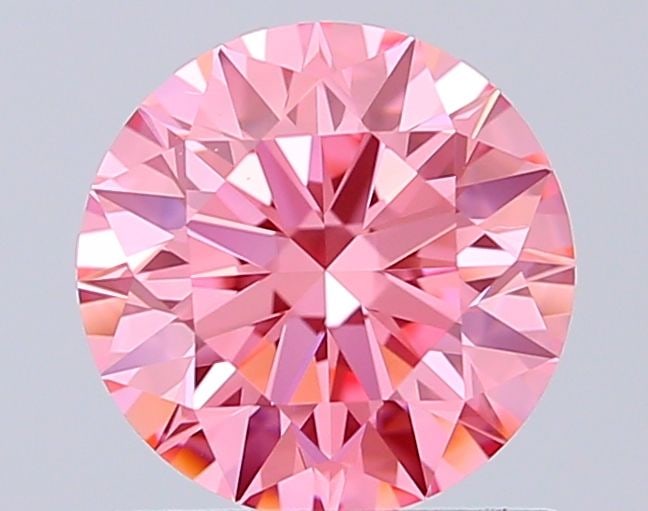 Ideal Loose Diamond - ROUND 1.05ct Fancy Vivid Pink VS1
