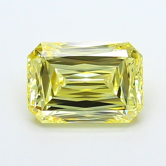 Loose Diamond - RADIANT 2.43ct Fancy Intense Yellow VS2