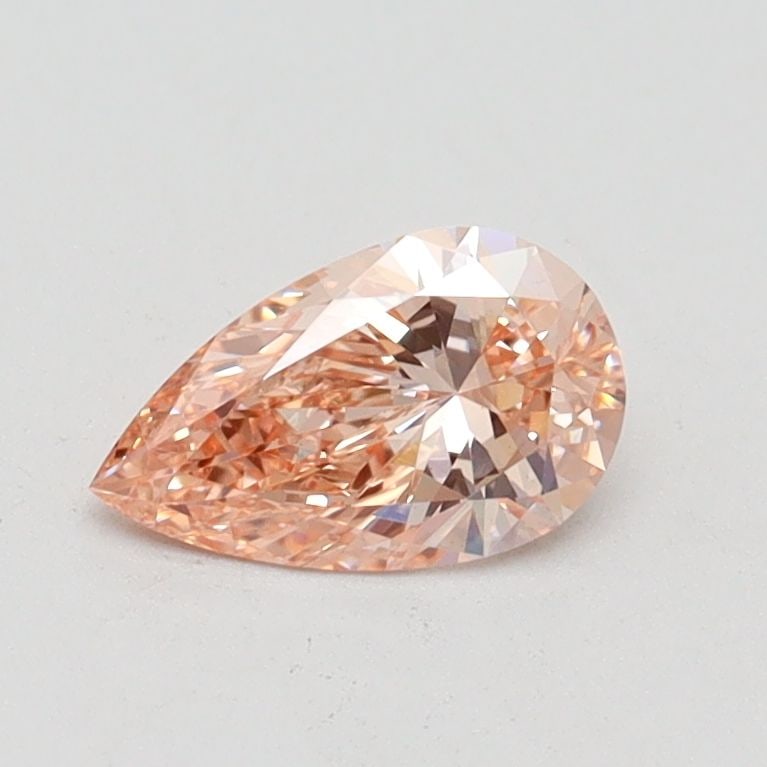 Loose Diamond - PEAR 0.52ct Fancy Intense Orangey Pink VS1