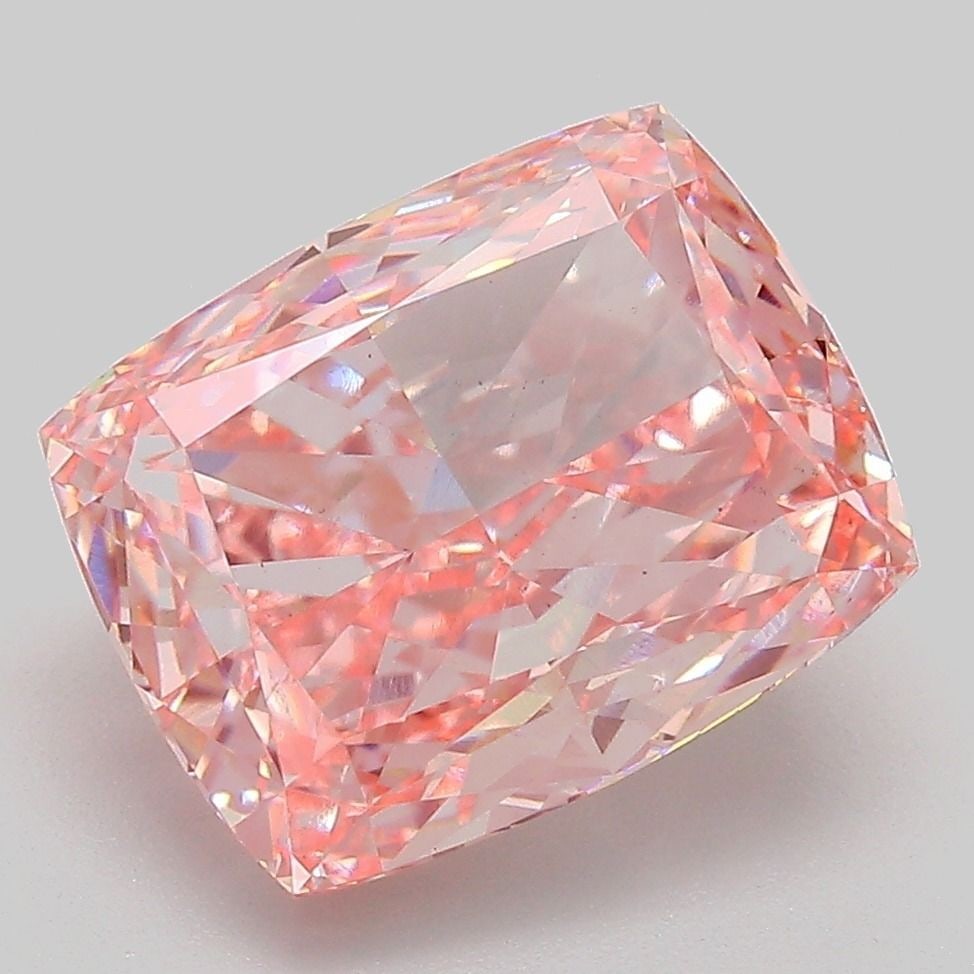 Loose Diamond - CUSHION MODIFIED 5.03ct Fancy Vivid Pink VS1