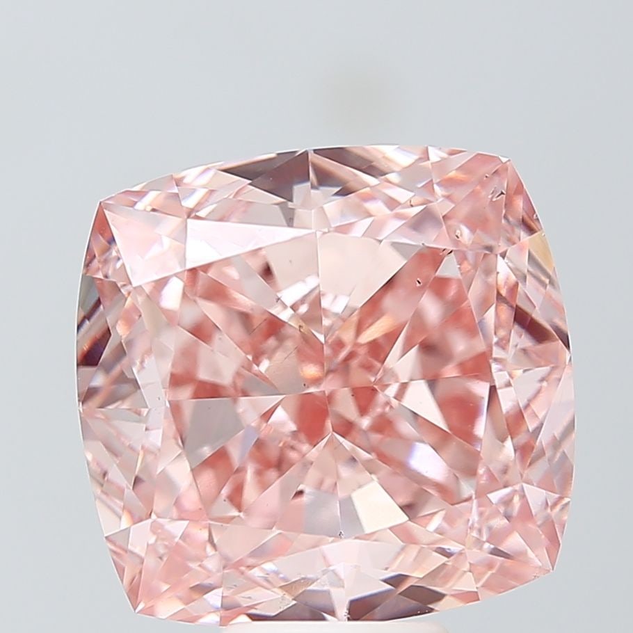 Loose Diamond - CUSHION MODIFIED 11.04ct Fancy Intense Pink VS2