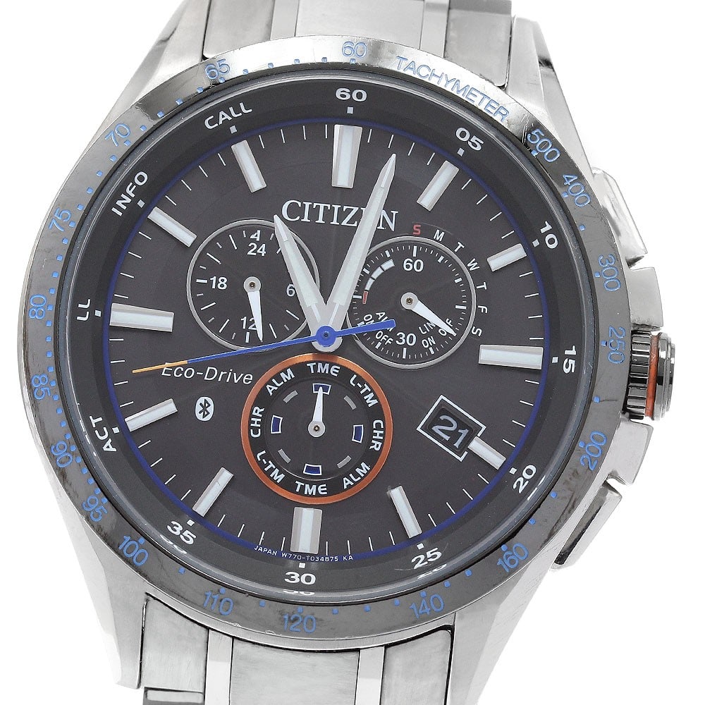 Citizen Eco-Drive Titanium Men's Wristwatch BZ1034-52E Date Multifunction (1 of 7)