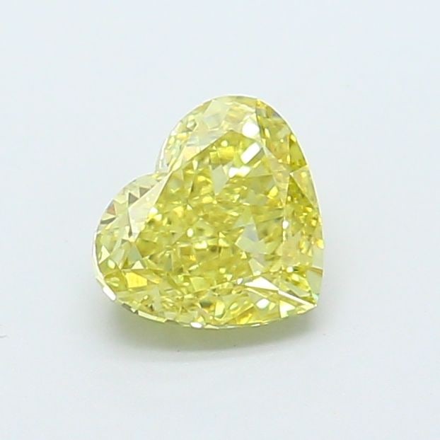 Loose Diamond - HEART 1.03ct Fancy Vivid Yellow VVS2: Loose Diamond - HEART 1.03ct Fancy Vivid Yellow VVS2 Source: This is a real non-mined Diamond that has been grown in a lab Shape: HEART Carats: 1.03 Color: Fancy Vivid Yellow Certification: NONE Video