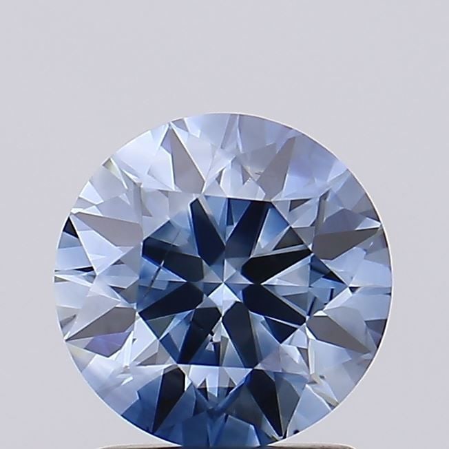Loose Diamond - ROUND 1.55ct Fancy Vivid Blue SI2