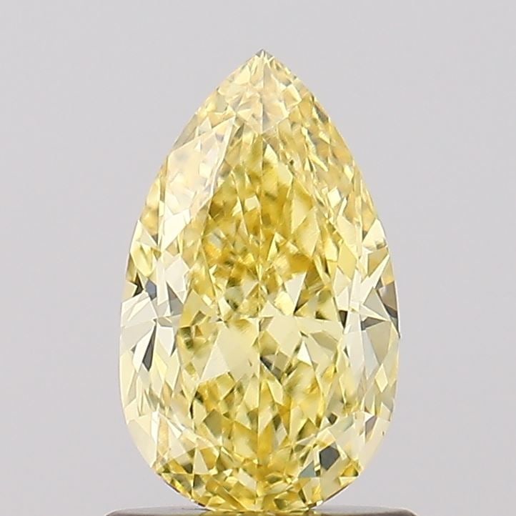 Loose Diamond - PEAR 1.09ct Fancy Intense Yellow VVS2: Loose Diamond - PEAR 1.09ct Fancy Intense Yellow VVS2 Source: This is a real non-mined Diamond that has been grown in a lab Shape: PEAR Carats: 1.09 Color: Fancy Intense Yellow Certification: IGI Vide