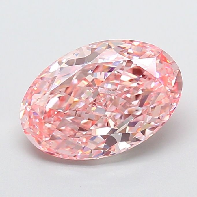 Loose Diamond - OVAL 2.76ct Fancy Vivid Pink VVS2