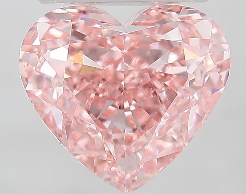 Loose Diamond - HEART 3.02ct Fancy Vivid Pink VS1: Loose Diamond - HEART 3.02ct Fancy Vivid Pink VS1 Source: This is a real non-mined Diamond that has been grown in a lab Shape: HEART Carats: 3.02 Color: Fancy Vivid Pink Certification: IGI Video: