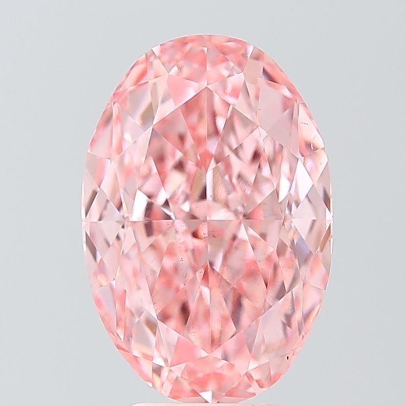Loose Diamond - OVAL 4.87ct Fancy Vivid Pink VS2