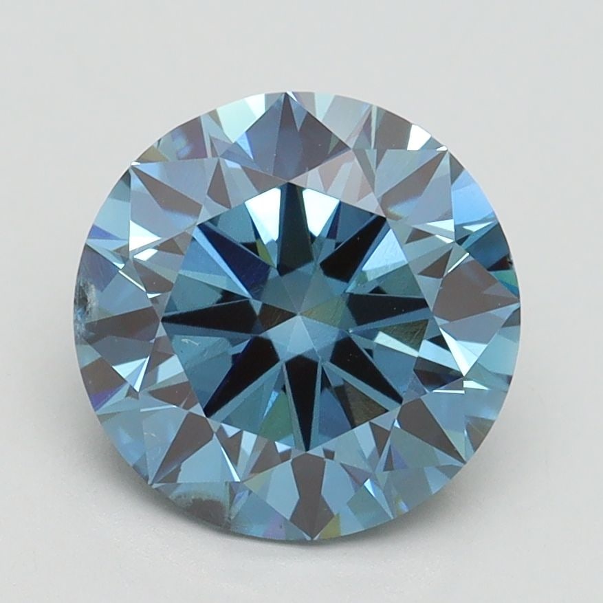 Loose Diamond - ROUND 2.5ct Fancy Vivid Blue VS2