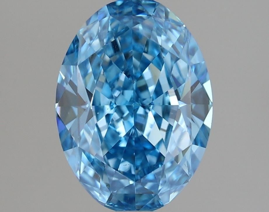 Loose Diamond - OVAL 1.75ct Fancy Vivid Blue VS1