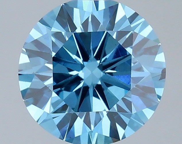 Ideal Loose Diamond - ROUND 1.53ct Fancy Vivid Blue SI1