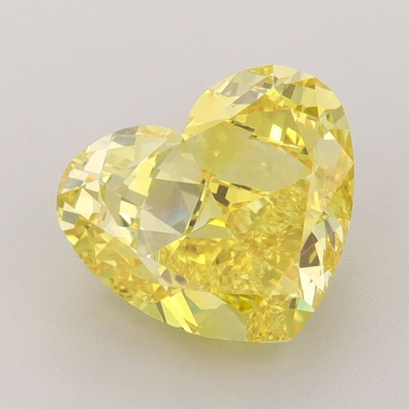 Loose Diamond - HEART 2.65ct Fancy Vivid Yellow VVS1: Loose Diamond - HEART 2.65ct Fancy Vivid Yellow VVS1 Source: This is a real non-mined Diamond that has been grown in a lab Shape: HEART Carats: 2.65 Color: Fancy Vivid Yellow Certification: IGI Video: