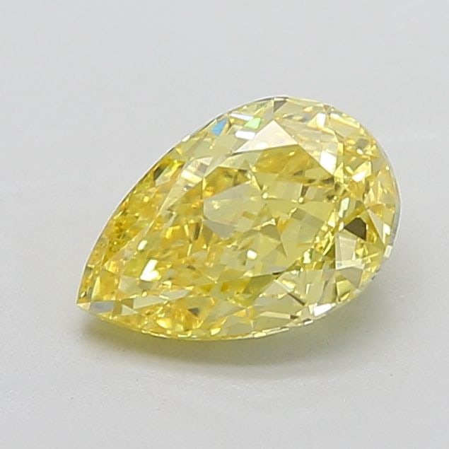Loose Diamond - PEAR 2.91ct Fancy Vivid Yellow VVS2