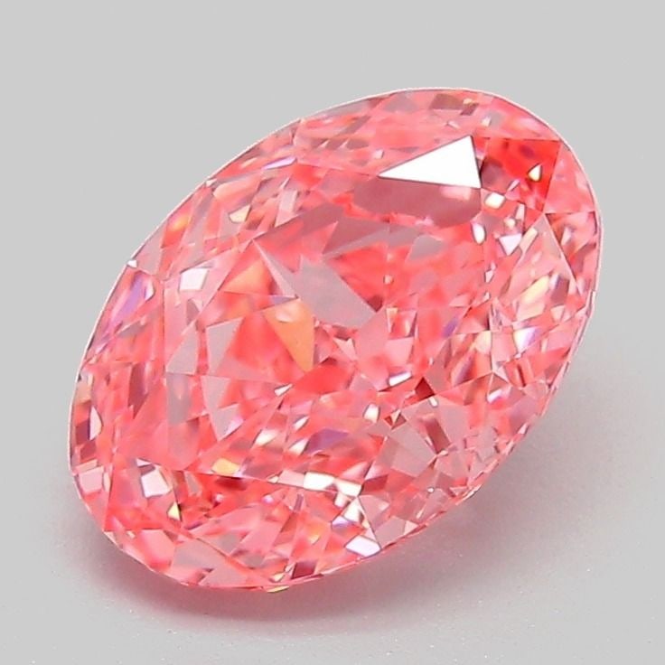 Loose Diamond - OVAL 2.09ct Fancy Vivid Pink VVS2