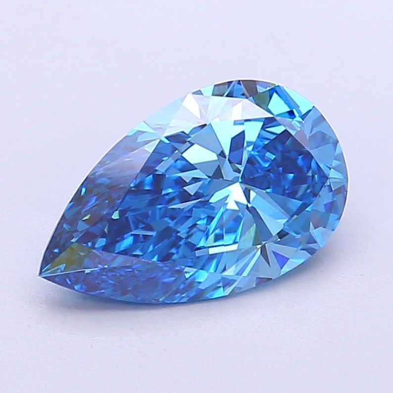 Loose Diamond - PEAR 2.05ct Fancy Vivid Blue VVS2: Loose Diamond - PEAR 2.05ct Fancy Vivid Blue VVS2 Source: This is a real non-mined Diamond that has been grown in a lab Shape: PEAR Carats: 2.05 Color: Fancy Vivid Blue Certification: IGI Video: