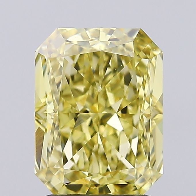Loose Diamond - RADIANT 2.07ct Fancy Intense Yellow VVS2: Loose Diamond - RADIANT 2.07ct Fancy Intense Yellow VVS2 Source: This is a real non-mined Diamond that has been grown in a lab Shape: RADIANT Carats: 2.07 Color: Fancy Intense Yellow Certification: