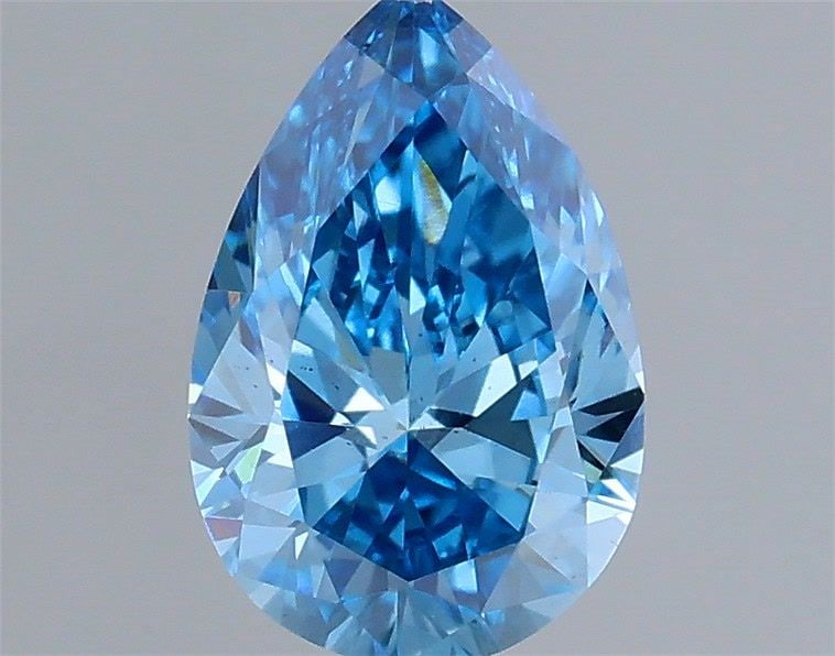 Loose Diamond - PEAR 0.55ct Fancy Vivid Blue VS2