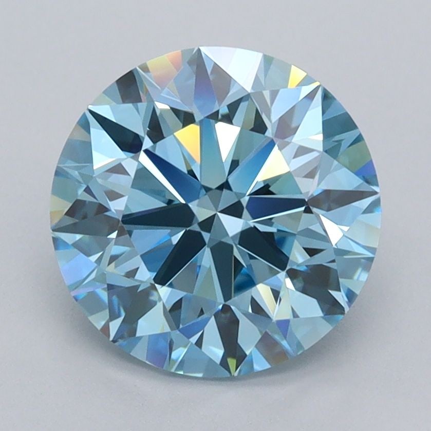 Loose Diamond - ROUND 2.51ct Fancy Vivid Blue VVS1