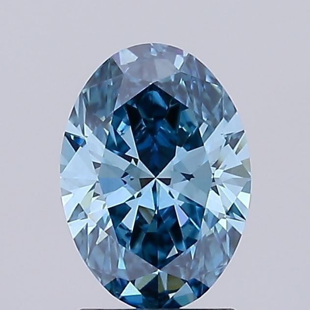 Loose Diamond - OVAL 1.58ct Fancy Vivid Blue VS1
