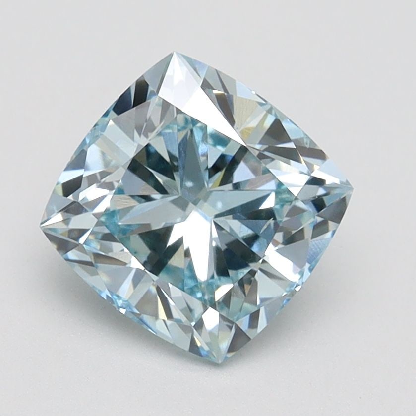 Loose Diamond - CUSHION BRILLIANT 1.8ct Fancy Intense Blue VS2