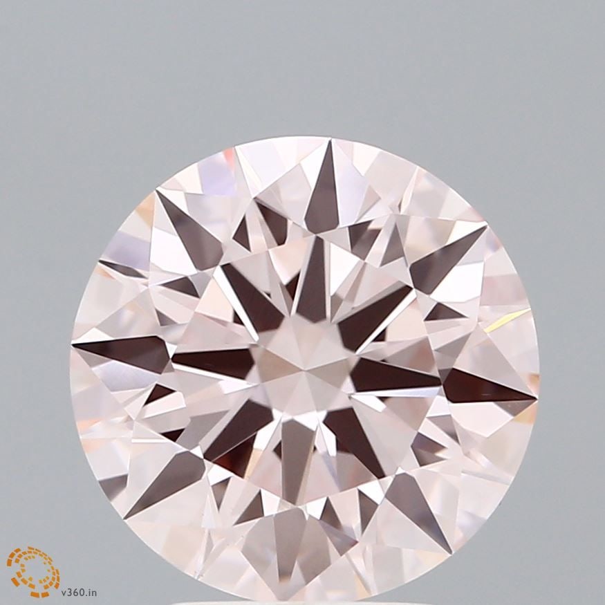 Loose Diamond - ROUND 4.04ct Fancy Pink VS1