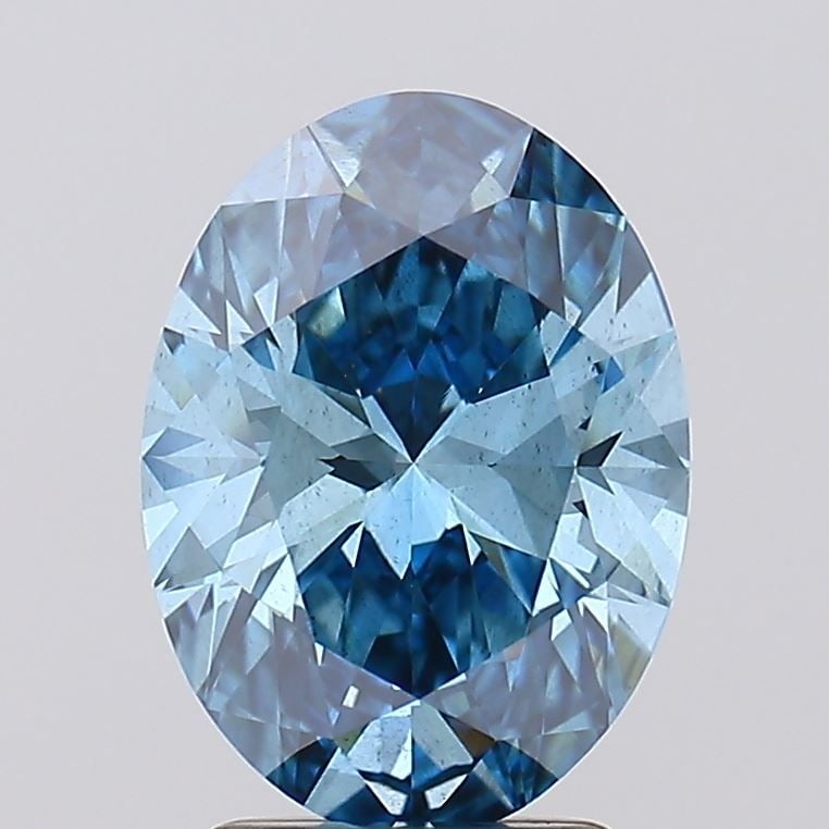 Loose Diamond - OVAL 2.6ct Fancy Vivid Blue SI1