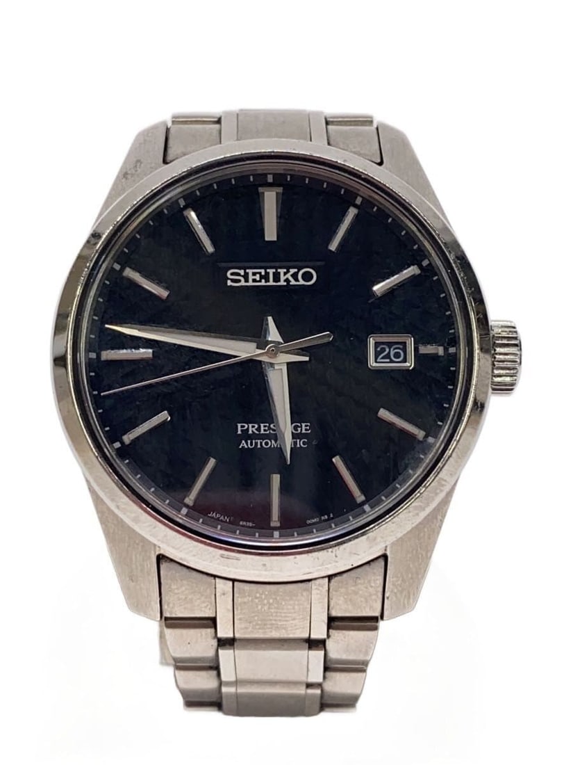 Seiko Presage Black Dial Men's Wristwatch