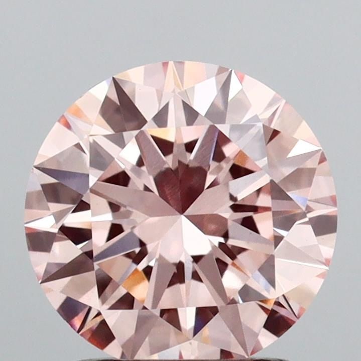 Loose Diamond - ROUND 1.51ct Fancy Intense Pink VVS2