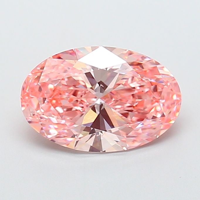 Loose Diamond - OVAL 3.1ct Fancy Vivid Pink VS2