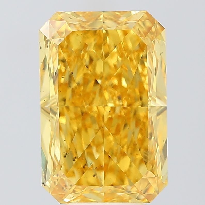 Loose Diamond - RADIANT 6.02ct Fancy Vivid Yellow VS2