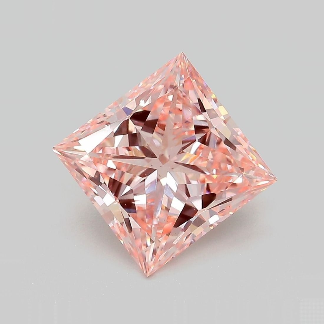 Loose Diamond - PRINCESS 4.03ct Fancy Intense Pink VS2