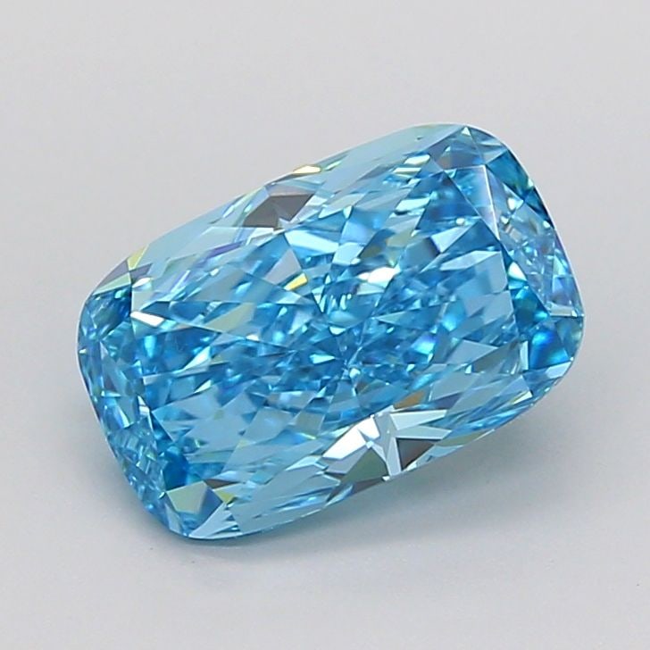 Loose Diamond - CUSHION MODIFIED 3.11ct Fancy Vivid Blue VVS2