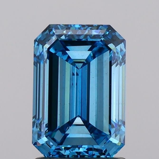 Loose Diamond - EMERALD 2.0ct Fancy Vivid Blue VS2