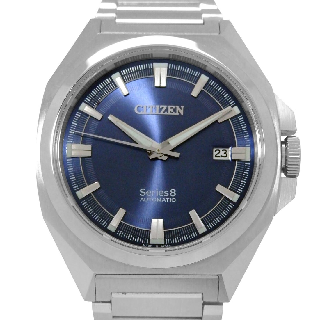 Citizen NB6010-81L Series 8 mens automatic wristwatch blue dial