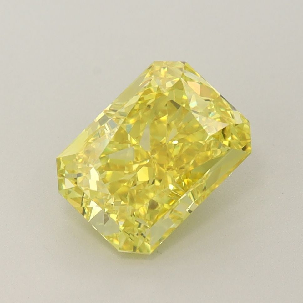 Loose Diamond - RADIANT 2.1ct Fancy Vivid Yellow VVS2: Loose Diamond - RADIANT 2.1ct Fancy Vivid Yellow VVS2 Source: This is a real non-mined Diamond that has been grown in a lab Shape: RADIANT Carats: 2.1 Color: Fancy Vivid Yellow Certification: IGI Vide