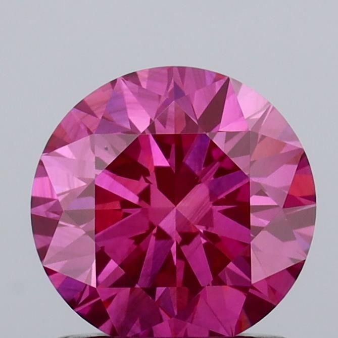 Loose Diamond - ROUND 1.04ct Fancy Vivid Pink SI1