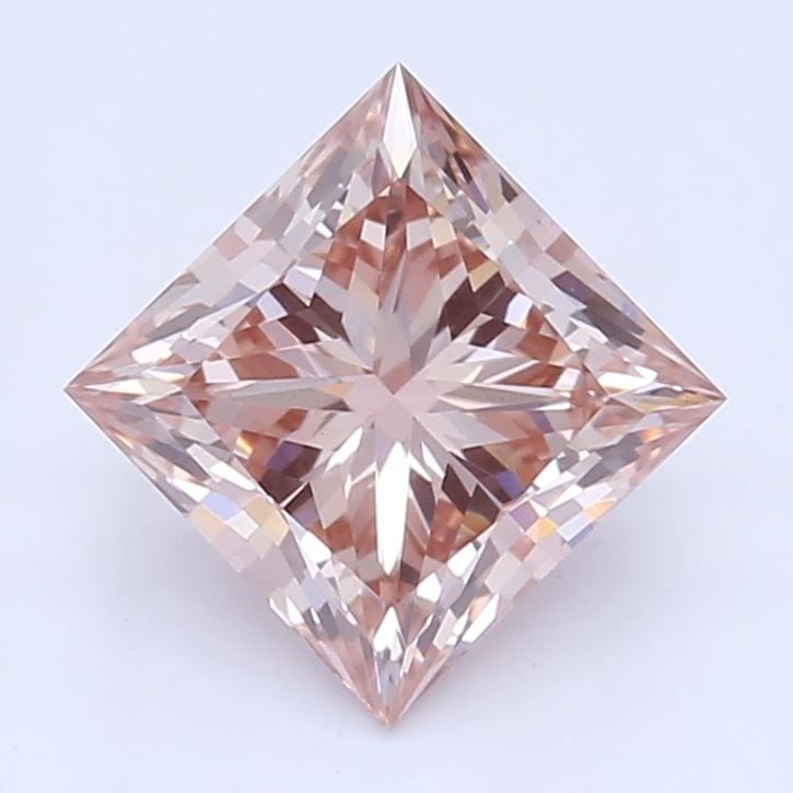 Loose Diamond - PRINCESS 0.71ct Fancy Brownish Pink VS1