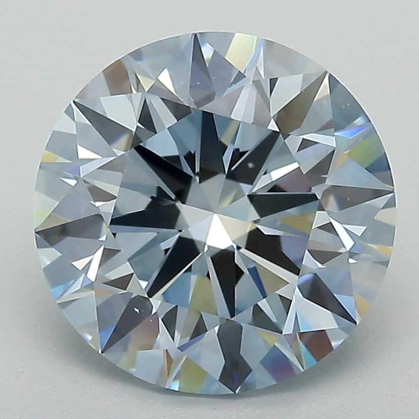 Loose Diamond - ROUND 3.57ct Fancy Intense Blue VS1