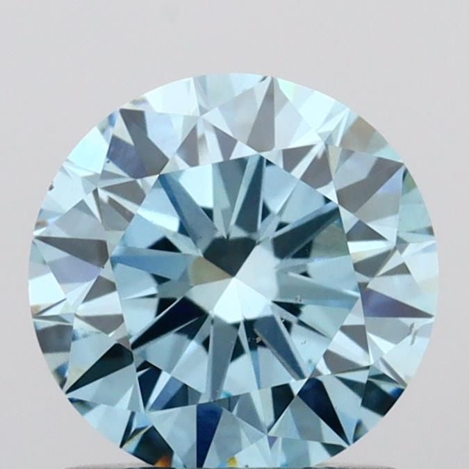 Loose Diamond - ROUND 1.02ct Fancy Vivid Blue VS2