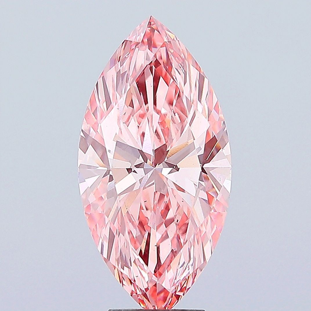 Loose Diamond - MARQUISE 6.01ct Fancy Vivid Pink VS2