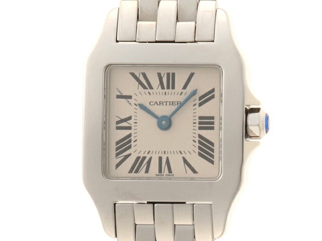 Cartier Santos Demoiselle Steel Quartz White Dial Ladies Wristwatch