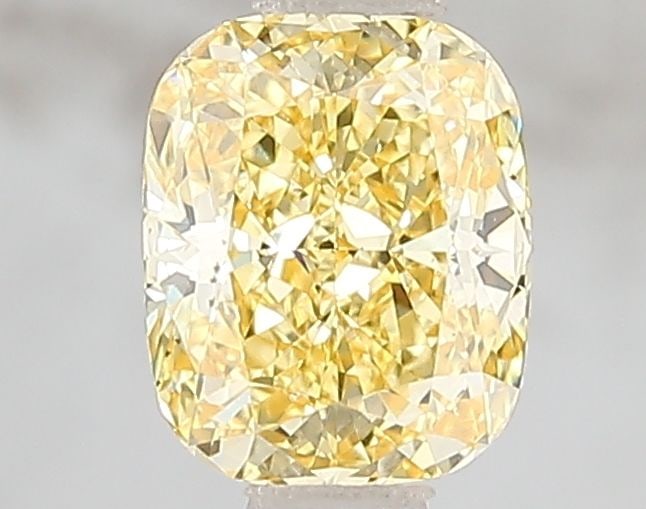 Loose Diamond - CUSHION BRILLIANT 1.03ct Fancy Vivid Yellow VS2