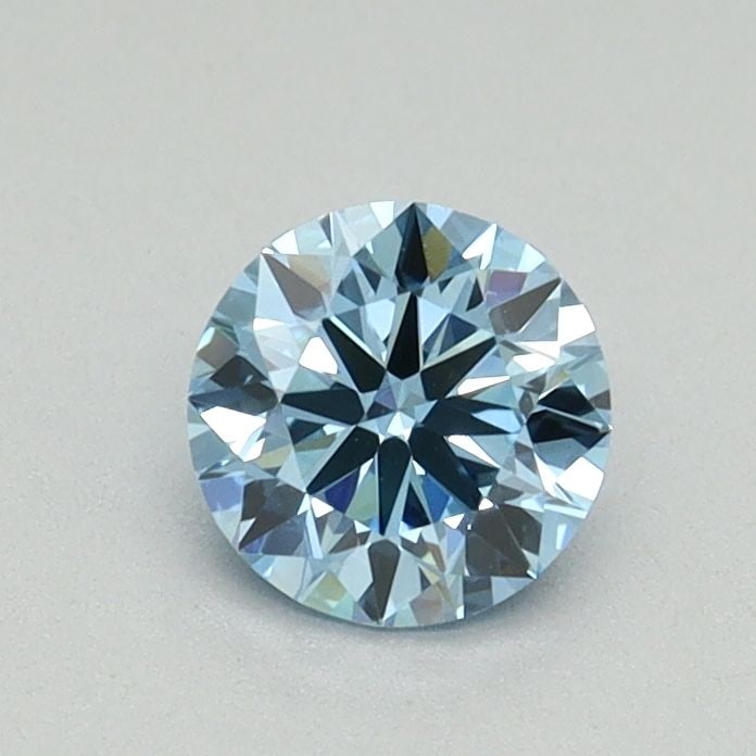 Ideal Loose Diamond - ROUND 0.54ct Fancy Vivid Blue VS1