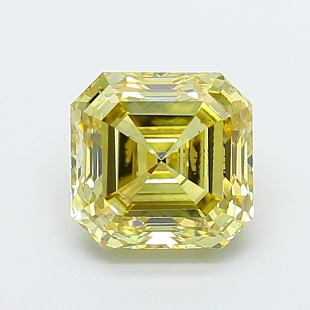 Loose Diamond - ASSCHER 1.83ct Fancy Yellow VS1