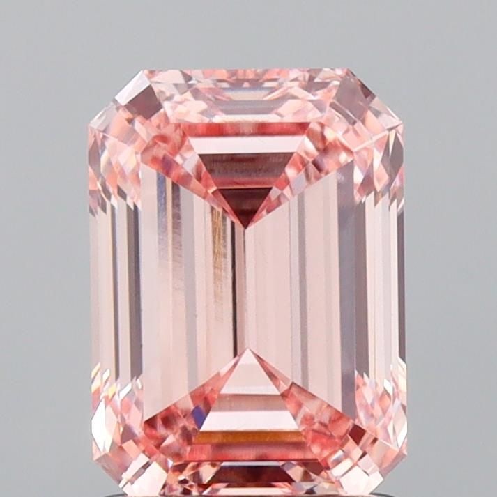 Loose Diamond - EMERALD 1.53ct Fancy Pink VVS2