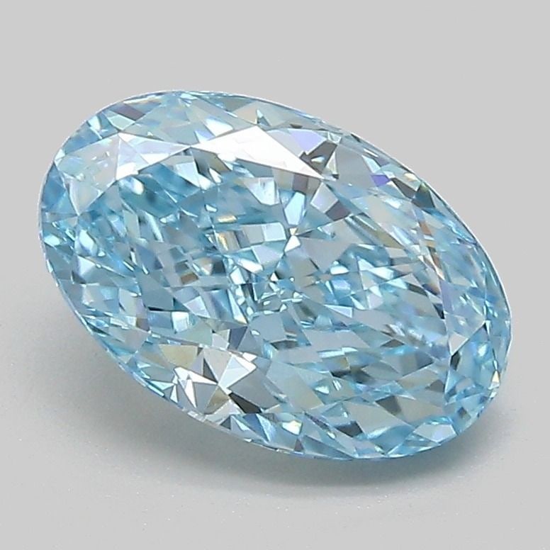 Loose Diamond - OVAL 2.08ct Fancy Vivid Blue VVS2
